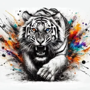 Tableau Lion Digital Art