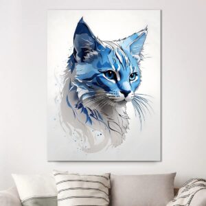 Tableau Chat aquarelle