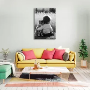 Tableau L&rsquo;enfant et le chat