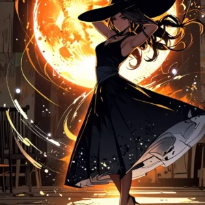 🌙 Tableau Sorcière sous la pleine Lune d&rsquo;Halloween